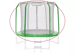 Sada krytu pružin a rukávů pro trampolínu 244 cm - zelená | 19000779