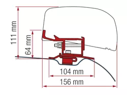 Fiamma ADAPTER PSA 260 - DEEP BLACK