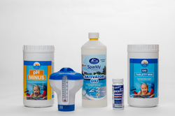 Bezchlorová sada chemie do vířivky bez chloru (aktivní kyslík)