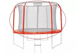 Sada krytu pružin a rukávů pro trampolínu 305 cm - červená | 19000774