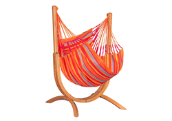 Houpací sedačka se stojanem La Siesta Udine Outdoor, almond