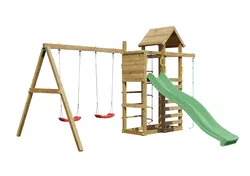 Dětské hřiště Marimex Play Basic 011 + zelená skluzavka | 11640592