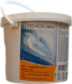 BST 3kg mini (20g tablety) - multifunkční tablety 5v1 do bazénu