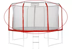 Sada krytu pružin a rukávů pro trampolínu 366 cm - červená | 19000775