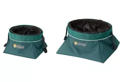 Ruffwear Quencher Cinch Top™ Cestovní miska pro psy Šedá, Zelená M